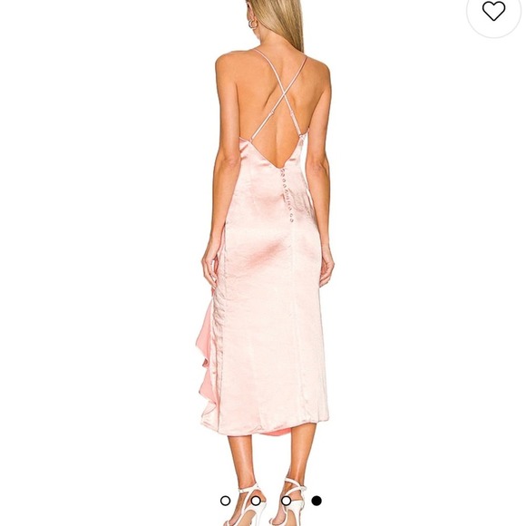 REVOLVE Cordae Midi Dress in Sherbet Pink ELLIATT XS NWT - Picture 4 of 12